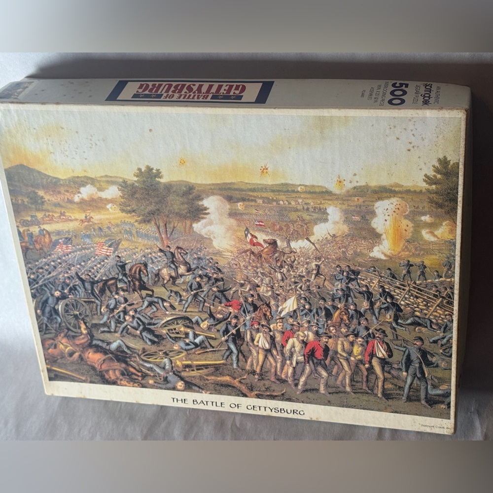 Vintage SPRINGBOK Jigsaw Puzzle PZL4460 – The Battle of Gettysburg – 500 Pieces